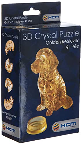HCM Kinzel 59122 Jeruel 59122-Crystal Puzzle, Golden Retriever von HCM Kinzel