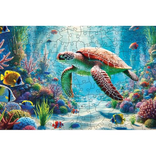 HCM Kinzel – Holzpuzzle – Unterwasserwelt, 150 Teile, hochwertiges Holz, detailreiches Design, leuchtende Farben, langlebige Premium-Qualität HCM Kinzel – Holzpuzzle – Unterwasserwelt, 150 Teile, hochwertiges Holz, detailreiches Design, leuchtende Farben, langlebige Premium-Qualität von HCM Kinzel