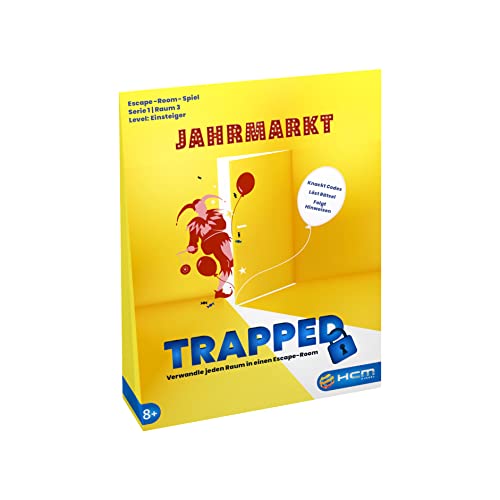 HCM Kinzel - Trapped - Der Jahrmarkt - Für Anfänger, Escape Room für Zuhause, Hidden Games, Finde den Mörder Spiel - 55166 ​- für Ermittler ab 8 Jahr Mehrfarbig von HCM Kinzel