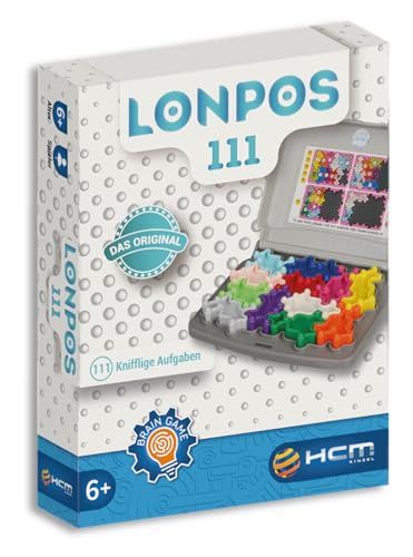 HCM Verlag 56118 Lonpos Abstrakt Logikspiel, für 1 Spieler ab 6 Jahren, Spielsteine im Farbklecksformat, bunt von HCM Kinzel