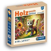 Holzpuzzle - Katze im Garten 150 Teile von HCM Kinzel GmbH