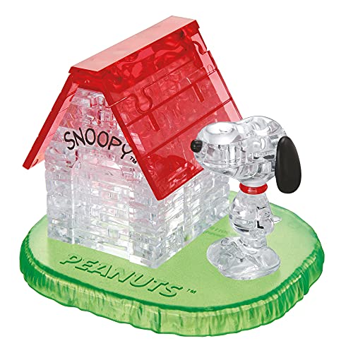 Crystal Puzzle | 3D Snoopy/Peanuts Haus | Transparentes Design | 50 Teile | Bausatz für Kinder und Erwachsene | HCM Kinzel von HCM Kinzel