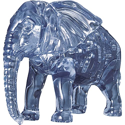 Crystal Puzzle | 3D Elefant | Transparentes Design | 40 Teile | Bausatz für Kinder und Erwachsene | HCM Kinzel von HCM Kinzel