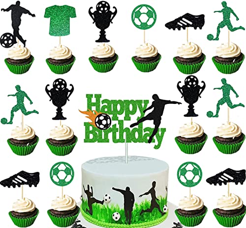HCRXVV Tortendeko Fussball,31pcs Fußball Happy Birthday Torte Topper Geburtstag Kinder Junge,Cake Topper Fussball Figuren,Für Muffinaufleger Torten Deko Geburtstag Fußball Sport Party Deko(grün) HCRXVV Tortendeko Fussball,31pcs Fußball Happy Birthday Torte Topper Geburtstag Kinder Junge,Cake Topper Fussball Figuren,Für Muffinaufleger Torten Deko Geburtstag Fußball Sport Party Deko(grün) von HCRXVV