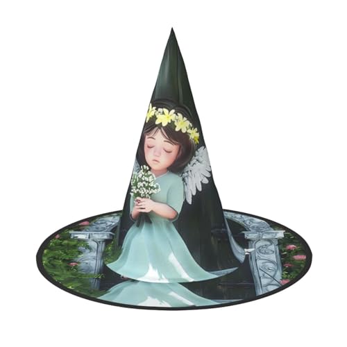 Angelic Purity Halloween-Hexenhüte, Hexen-Stirnbänder, Zaubererhut, Kostüm, Zubehör, Cosplay, für Party, Maskerade, faltbar, 2 Stück von HCVXBSA