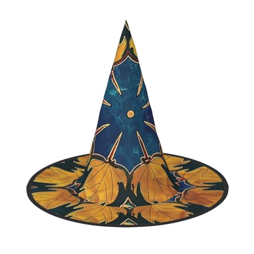 Aufwendige dekorative Kunst, Halloween, Hexenhüte, Hexen-Stirnbänder, Zaubererhut, Kostüm, Zubehör, Cosplay, für Party, Maskerade, faltbar, 2 Stück von HCVXBSA