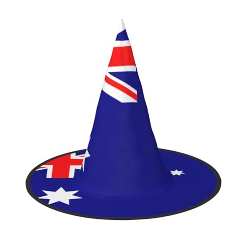Australische Flagge, Halloween, Hexenhüte, Hexe, Stirnbänder, Zaubererhut, Kostüm, Zubehör, Cosplay, für Party, Maskerade, faltbar, 3 Stück Australische Flagge, Halloween, Hexenhüte, Hexe, Stirnbänder, Zaubererhut, Kostüm, Zubehör, Cosplay, für Party, Maskerade, faltbar, 3 Stück von HCVXBSA
