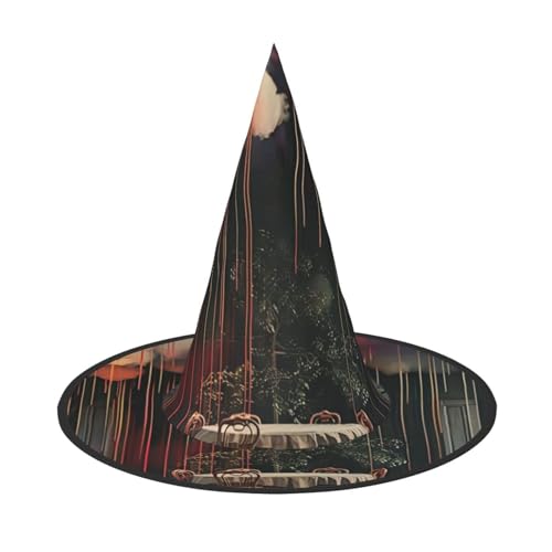 Cloud Cafe Halloween Hexen Hüte Hexen Stirnbänder Zauberer Hut Kostüm Zubehör Cosplay für Party Maskerade Faltbar 1 von HCVXBSA