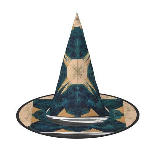 Das Tor der Aika Halloween-Hexenhüte, Hexenhut, Stirnbänder, Zaubererhut, Kostüm, Zubehör, Cosplay, für Party, Maskerade, faltbar, 2 Stück von HCVXBSA
