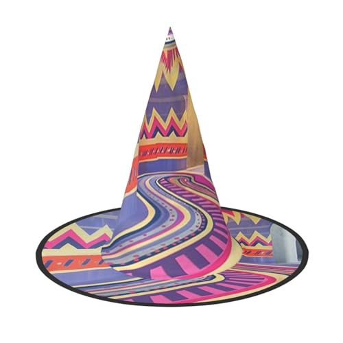 Der psychedelische Korridor Halloween Hexenhüte Hexen Stirnbänder Zauberer Hut Kostüm Zubehör Cosplay für Party Maskerade faltbar 2 Stück Der psychedelische Korridor Halloween Hexenhüte Hexen Stirnbänder Zauberer Hut Kostüm Zubehör Cosplay für Party Maskerade faltbar 2 Stück von HCVXBSA