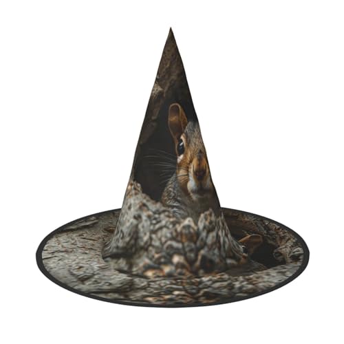 Diener Eichhörnchen Halloween Hexenhüte Hexen Stirnbänder Zauberer Hut Kostüm Zubehör Cosplay für Party Maskerade Faltbar 3 Stück von HCVXBSA