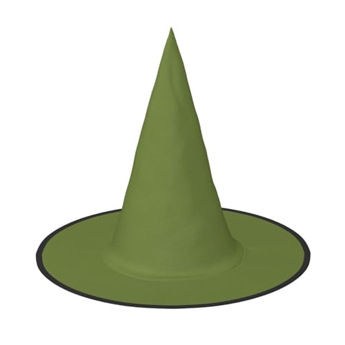 Dunkelgrüne Halloween-Hexenhüte, Hexen-Stirnbänder, Zaubererhut, Kostüm, Zubehör, Cosplay, für Party, Maskerade, faltbar, 3 Stück von HCVXBSA