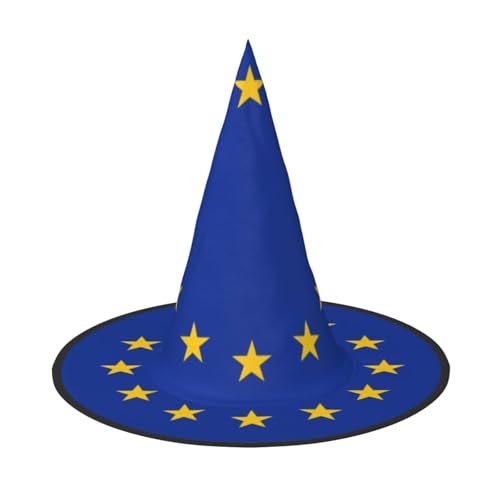 EU-Flagge Halloween Hexen Hüte Hexen Stirnbänder Zauberer Hut Kostüm Zubehör Cosplay für Party Maskerade Faltbar 1 EU-Flagge Halloween Hexen Hüte Hexen Stirnbänder Zauberer Hut Kostüm Zubehör Cosplay für Party Maskerade Faltbar 1 von HCVXBSA
