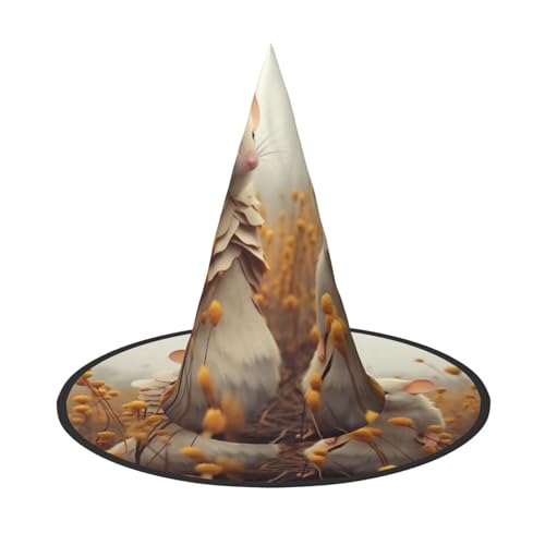 Elegante Maus-Paare, Halloween, Hexenhüte, Hexen-Stirnbänder, Zaubererhut, Kostüm, Zubehör, Cosplay, für Party, Maskerade, faltbar, 2 Stück Elegante Maus-Paare, Halloween, Hexenhüte, Hexen-Stirnbänder, Zaubererhut, Kostüm, Zubehör, Cosplay, für Party, Maskerade, faltbar, 2 Stück von HCVXBSA