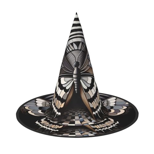 Fantasy-Realismus, Halloween-Hexenhüte, Hexen-Stirnbänder, Zaubererhut, Kostüm, Zubehör, Cosplay, für Party, Maskerade, faltbar, 2 Stück Fantasy-Realismus, Halloween-Hexenhüte, Hexen-Stirnbänder, Zaubererhut, Kostüm, Zubehör, Cosplay, für Party, Maskerade, faltbar, 2 Stück von HCVXBSA