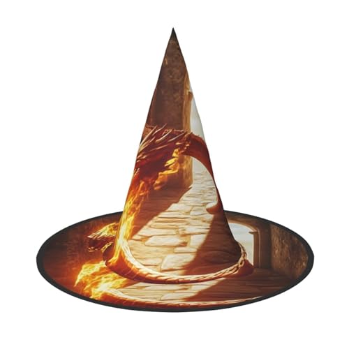Feuer und Flammen Halloween Hexen Hüte Hexen Stirnbänder Zauberer Hut Kostüm Zubehör Cosplay für Party Maskerade Faltbar 1 Feuer und Flammen Halloween Hexen Hüte Hexen Stirnbänder Zauberer Hut Kostüm Zubehör Cosplay für Party Maskerade Faltbar 1 von HCVXBSA