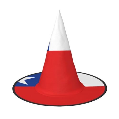 Flagge von Chile Halloween Hexen Hüte Hexen Stirnbänder Zauberer Hut Kostüm Zubehör Cosplay für Party Maskerade Faltbar 1 Flagge von Chile Halloween Hexen Hüte Hexen Stirnbänder Zauberer Hut Kostüm Zubehör Cosplay für Party Maskerade Faltbar 1 von HCVXBSA