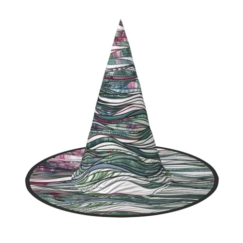 Grüne Linie Aquarellmalerei Halloween Hexenhüte Hexen Stirnbänder Zauberer Hut Kostüm Zubehör Cosplay für Party Maskerade faltbar 3 Stück Grüne Linie Aquarellmalerei Halloween Hexenhüte Hexen Stirnbänder Zauberer Hut Kostüm Zubehör Cosplay für Party Maskerade faltbar 3 Stück von HCVXBSA
