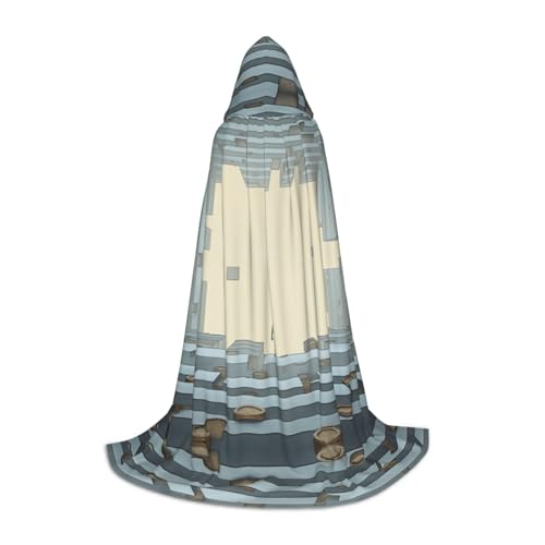 HCVXBSA Geometrischer 3D-Umhang mit Kapuze, für Damen und Herren, Zauberer-Umhang, langlebig und bequem, langer Umhang für Halloween, Cosplay, Partys, Größe L HCVXBSA Geometrischer 3D-Umhang mit Kapuze, für Damen und Herren, Zauberer-Umhang, langlebig und bequem, langer Umhang für Halloween, Cosplay, Partys, Größe L von HCVXBSA
