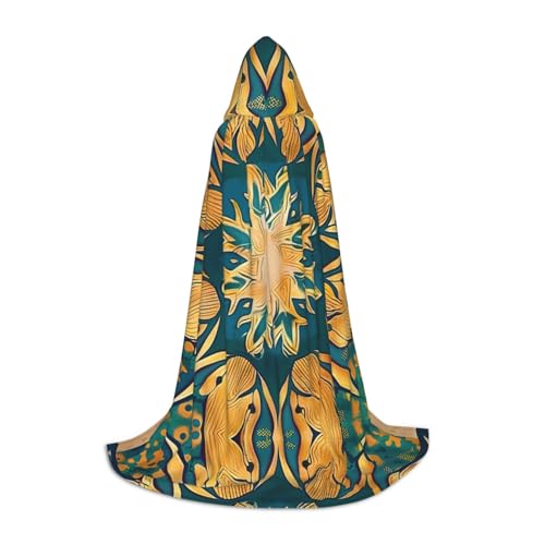 HCVXBSA Jugendstil, schwarzer Kapuzenumhang für Damen und Herren, Zauberer-Umhang, langlebig und bequem, langer Umhang für Halloween, Cosplay, Partys, Größe S HCVXBSA Jugendstil, schwarzer Kapuzenumhang für Damen und Herren, Zauberer-Umhang, langlebig und bequem, langer Umhang für Halloween, Cosplay, Partys, Größe S von HCVXBSA