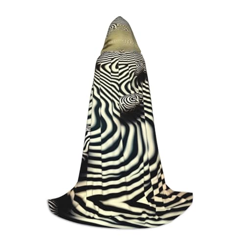 HCVXBSA Psychedelic Ripple Schwarzer Kapuzenumhang für Männer und Frauen, Zauberer-Umhang, langlebig, bequem, langer Umhang für Halloween, Cosplay, Partys, Größe S HCVXBSA Psychedelic Ripple Schwarzer Kapuzenumhang für Männer und Frauen, Zauberer-Umhang, langlebig, bequem, langer Umhang für Halloween, Cosplay, Partys, Größe S von HCVXBSA