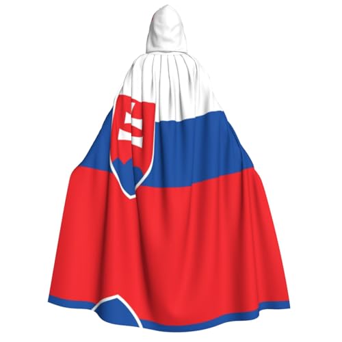 HCVXBSA Umhang mit Kapuze für Erwachsene für Damen und Herren, perfekt für Halloween, Motto-Partys, Rollenspiel-Flagge der Slowakei HCVXBSA Umhang mit Kapuze für Erwachsene für Damen und Herren, perfekt für Halloween, Motto-Partys, Rollenspiel-Flagge der Slowakei von HCVXBSA