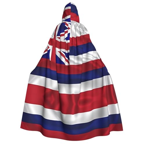 HCVXBSA Umhang mit Kapuze für Erwachsene für Damen und Herren, perfekt für Halloween, Motto-Partys, Rollenspiel-Flagge von Hawaii, Amerikanische Flagge, Schwarz, Einheitsgröße HCVXBSA Umhang mit Kapuze für Erwachsene für Damen und Herren, perfekt für Halloween, Motto-Partys, Rollenspiel-Flagge von Hawaii, Amerikanische Flagge, Schwarz, Einheitsgröße von HCVXBSA
