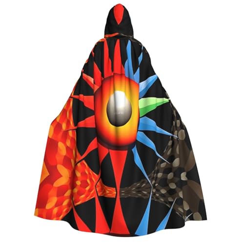 HCVXBSA Umhang mit Kapuze für Erwachsene für Damen und Herren, perfekt für Halloween, Motto-Partys, Rollenspiele, CD-Cover-Kunstwerke von HCVXBSA