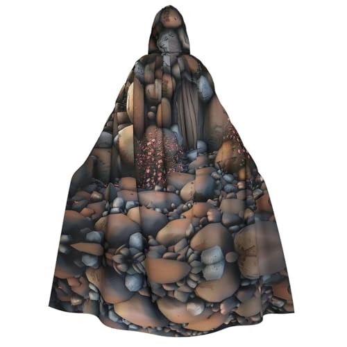 HCVXBSA Umhang mit Kapuze für Erwachsene für Damen und Herren, perfekt für Halloween, Motto-Partys, Rollenspiele, Hobbit-Höhle von HCVXBSA