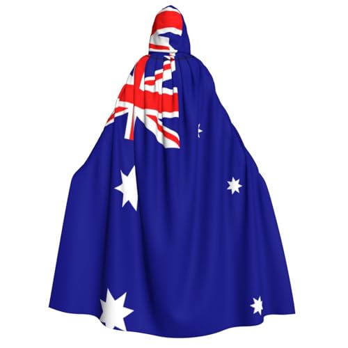 HCVXBSA Umhang mit Kapuze für Erwachsene für Damen und Herren, perfekt für Halloween, Motto-Partys, Rollenspiele, australische Flagge HCVXBSA Umhang mit Kapuze für Erwachsene für Damen und Herren, perfekt für Halloween, Motto-Partys, Rollenspiele, australische Flagge von HCVXBSA