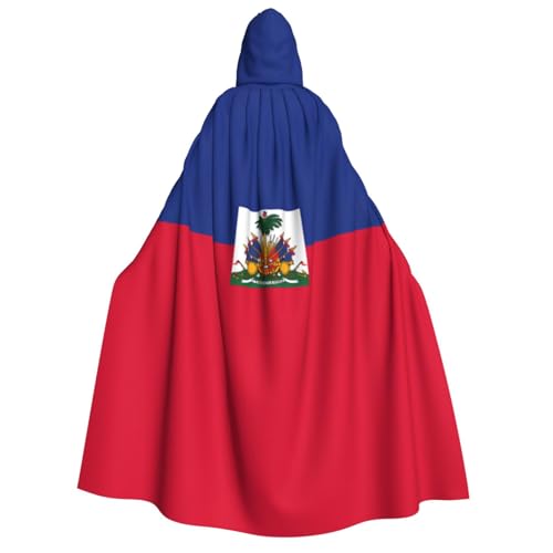 HCVXBSA Umhang mit Kapuze für Erwachsene für Damen und Herren, perfekt für Halloween, Motto-Partys, Rollenspiele, haitianische Flagge HCVXBSA Umhang mit Kapuze für Erwachsene für Damen und Herren, perfekt für Halloween, Motto-Partys, Rollenspiele, haitianische Flagge von HCVXBSA