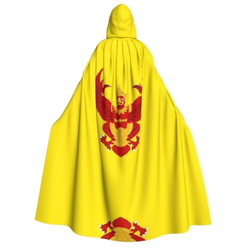 HCVXBSA Umhang mit Kapuze für Erwachsene für Damen und Herren, perfekt für Halloween, Motto-Partys, Rollenspiele, königliche Flagge von Thailand HCVXBSA Umhang mit Kapuze für Erwachsene für Damen und Herren, perfekt für Halloween, Motto-Partys, Rollenspiele, königliche Flagge von Thailand von HCVXBSA