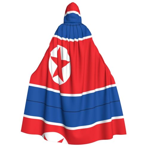 HCVXBSA Umhang mit Kapuze für Erwachsene für Damen und Herren, perfekt für Halloween, Motto-Partys, Rollenspiele, nordkoreanische Flagge HCVXBSA Umhang mit Kapuze für Erwachsene für Damen und Herren, perfekt für Halloween, Motto-Partys, Rollenspiele, nordkoreanische Flagge von HCVXBSA