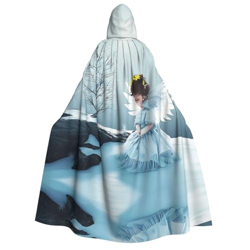 HCVXBSA Umhang mit Kapuze für Erwachsene für Damen und Herren, perfekt für Halloween, Motto-Partys, Rollenspiele mit dem Engel des Gebets von HCVXBSA