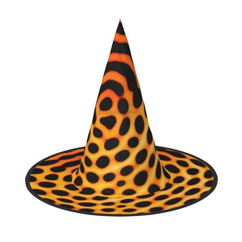 Halloween-Hexenhüte mit Leopardenmuster, Hexenhut, Zaubererhut, Kostüm, Zubehör, Cosplay, für Party, Maskerade, faltbar, 3 Stück Halloween-Hexenhüte mit Leopardenmuster, Hexenhut, Zaubererhut, Kostüm, Zubehör, Cosplay, für Party, Maskerade, faltbar, 3 Stück von HCVXBSA