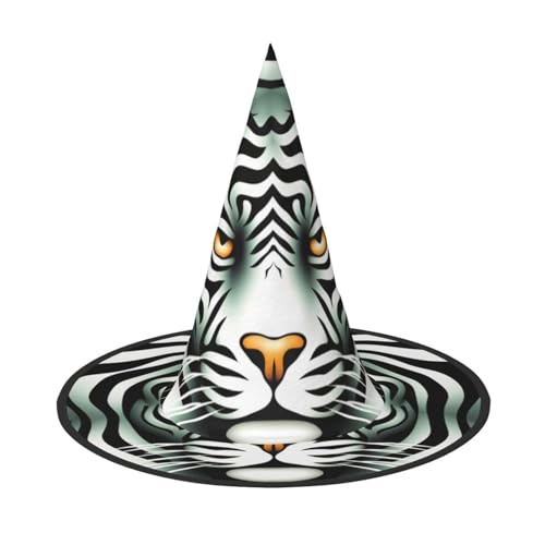Heiliger Tiger, Halloween-Hexenhut, Hexenhut, Stirnbänder, Zaubererhut, Kostüm, Zubehör, Cosplay, für Party, Maskerade, faltbar, 3 Stück Heiliger Tiger, Halloween-Hexenhut, Hexenhut, Stirnbänder, Zaubererhut, Kostüm, Zubehör, Cosplay, für Party, Maskerade, faltbar, 3 Stück von HCVXBSA