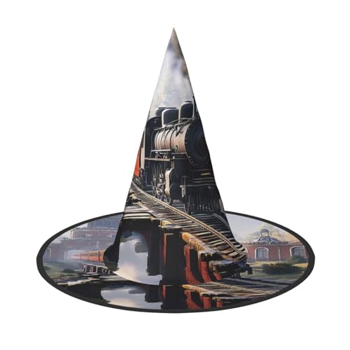 Kastanienzug Halloween Hexen Hüte Hexen Stirnbänder Zauberer Hut Kostüm Zubehör Cosplay für Party Maskerade Faltbar 1 Kastanienzug Halloween Hexen Hüte Hexen Stirnbänder Zauberer Hut Kostüm Zubehör Cosplay für Party Maskerade Faltbar 1 von HCVXBSA