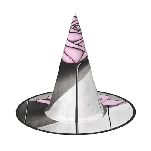 Leuchtende Rosen, Halloween-Hexenhüte, Hexen-Stirnbänder, Zaubererhut, Kostüm, Zubehör, Cosplay, für Party, Maskerade, faltbar, 3 Stück von HCVXBSA
