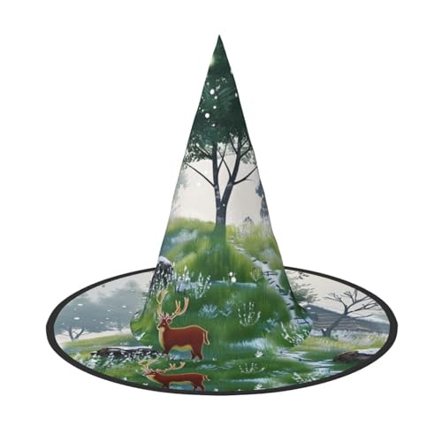 Magical Forest Halloween Hexen Hüte Hexen Stirnbänder Zauberer Hut Kostüm Zubehör Cosplay für Party Maskerade Faltbar 1 Magical Forest Halloween Hexen Hüte Hexen Stirnbänder Zauberer Hut Kostüm Zubehör Cosplay für Party Maskerade Faltbar 1 von HCVXBSA