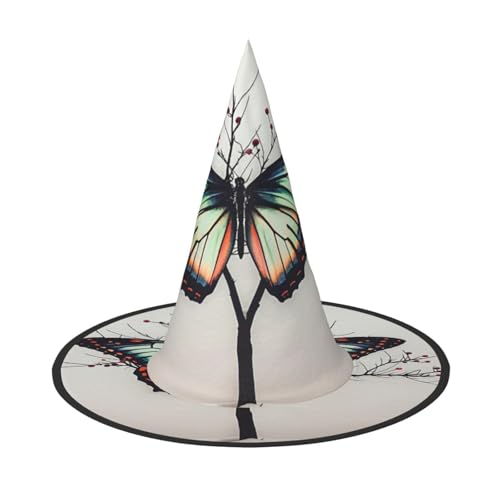 Minimalistischer Schmetterling Halloween Hexen Hüte Hexen Stirnbänder Zauberer Hut Kostüm Zubehör Cosplay für Party Maskerade Faltbar 1 Minimalistischer Schmetterling Halloween Hexen Hüte Hexen Stirnbänder Zauberer Hut Kostüm Zubehör Cosplay für Party Maskerade Faltbar 1 von HCVXBSA