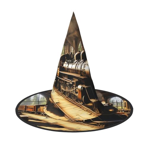 Mystery Train Halloween Hexen Hüte Hexen Stirnbänder Zauberer Hut Kostüm Zubehör Cosplay für Party Maskerade Faltbar 1 Mystery Train Halloween Hexen Hüte Hexen Stirnbänder Zauberer Hut Kostüm Zubehör Cosplay für Party Maskerade Faltbar 1 von HCVXBSA