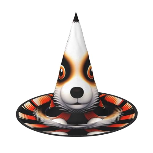 Niedlicher Waschbär Hund Halloween Hexen Hüte Hexen Stirnbänder Zauberer Hut Kostüm Zubehör Cosplay für Party Maskerade Faltbar 1 Niedlicher Waschbär Hund Halloween Hexen Hüte Hexen Stirnbänder Zauberer Hut Kostüm Zubehör Cosplay für Party Maskerade Faltbar 1 von HCVXBSA