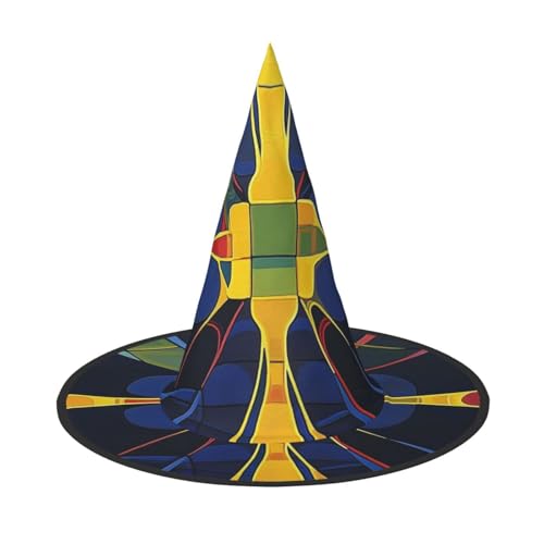Ölgemälde, Kaleidoskop, Halloween, Hexenhüte, Hexe, Stirnbänder, Zaubererhut, Kostüm, Zubehör, Cosplay, für Party, Maskerade, faltbar, 3 Stück von HCVXBSA