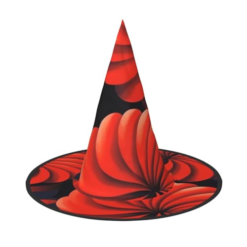 Rote Blumen Halloween Hexenhüte Hexen Stirnbänder Zauberer Hut Kostüm Zubehör Cosplay für Party Maskerade faltbar 2 Stück Rote Blumen Halloween Hexenhüte Hexen Stirnbänder Zauberer Hut Kostüm Zubehör Cosplay für Party Maskerade faltbar 2 Stück von HCVXBSA