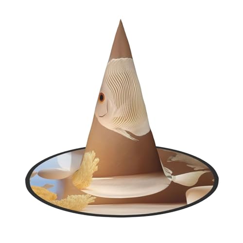 Schmetterlingsfisch, Halloween, Hexenhüte, Hexe, Stirnbänder, Zaubererhut, Kostüm, Zubehör, Cosplay, für Party, Maskerade, faltbar, 3 Stück von HCVXBSA