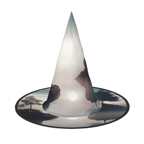 Schwimmender Baum, Halloween-Hexenhüte, Hexen-Stirnbänder, Zaubererhut, Kostüm, Zubehör, Cosplay, für Party, Maskerade, faltbar, 3 Stück von HCVXBSA