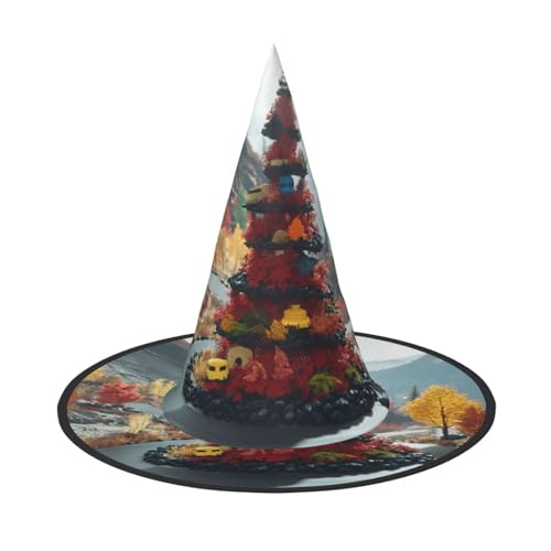 Süßigkeitenwald, Halloween-Hexenhüte, Hexenhut, Stirnbänder, Zaubererhut, Kostüm, Zubehör, Cosplay, für Party, Maskerade, faltbar, 2 Stück Süßigkeitenwald, Halloween-Hexenhüte, Hexenhut, Stirnbänder, Zaubererhut, Kostüm, Zubehör, Cosplay, für Party, Maskerade, faltbar, 2 Stück von HCVXBSA