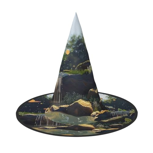 Virtuelle Landschaftsmalerei, Halloween, Hexenhüte, Hexe, Stirnbänder, Zaubererhut, Kostüm, Zubehör, Cosplay, für Party, Maskerade, faltbar, 1 Virtuelle Landschaftsmalerei, Halloween, Hexenhüte, Hexe, Stirnbänder, Zaubererhut, Kostüm, Zubehör, Cosplay, für Party, Maskerade, faltbar, 1 von HCVXBSA
