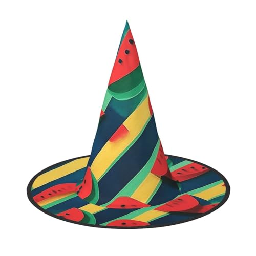 Wassermelonen-Halloween-Hexenhüte, Hexen-Stirnbänder, Zaubererhut, Kostüm, Zubehör, Cosplay, für Party, Maskerade, faltbar, 2 Stück Wassermelonen-Halloween-Hexenhüte, Hexen-Stirnbänder, Zaubererhut, Kostüm, Zubehör, Cosplay, für Party, Maskerade, faltbar, 2 Stück von HCVXBSA