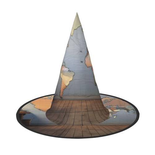Weltkarte Halloween Hexenhüte Hexen Stirnbänder Zauberer Hut Kostüm Zubehör Cosplay für Party Maskerade Faltbar 2 Stück Weltkarte Halloween Hexenhüte Hexen Stirnbänder Zauberer Hut Kostüm Zubehör Cosplay für Party Maskerade Faltbar 2 Stück von HCVXBSA